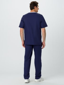 Костюм мужской MedLine Марк (тк.Смесовая,120), т.синий/бежевый