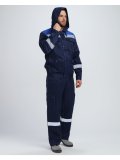 Костюм Нейч-2 СОП с капюшоном (тк.Смесовая,210) п/к, т.синий/васильковый
