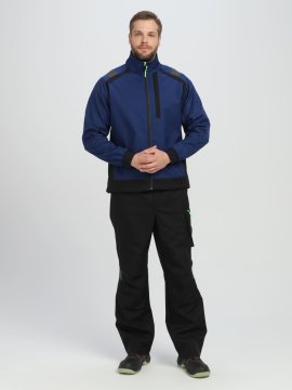 Куртка ProfLineLeader (тк.Софтшел), синий/черный
