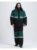 Костюм зимний Нордхард-2 СОП (тк.Смесовая,240) п/к, черный/т.зеленый