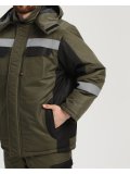 Костюм зимний Вектрон-2 СОП (тк.Таслан,135) п/к, хаки/черный