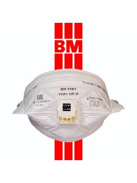 ВМ 9161 FFP1 NR D складная противоаэрозольная фильтрующая полумаска, с клапаном выдоха, 15 шт. в пакете