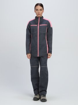 Куртка женская ProfLineSpecialist (тк.Смесовая,240), серый/розовый